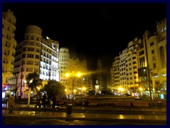 Valencia by night - Plaza del Ayuntamiento